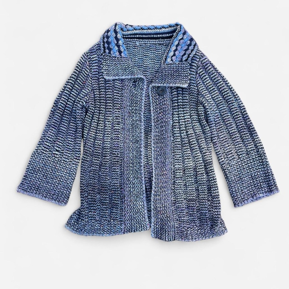 Blue Knit Cardigan